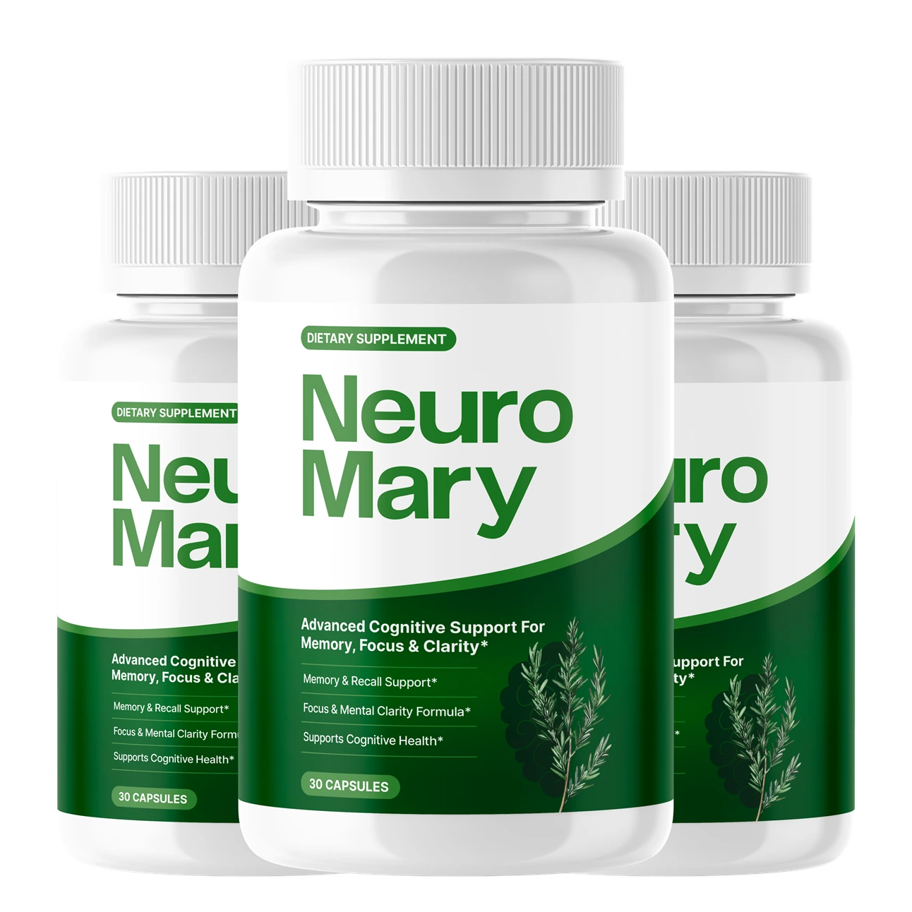 NeuroMary advanced cognitive support three-bottle package
